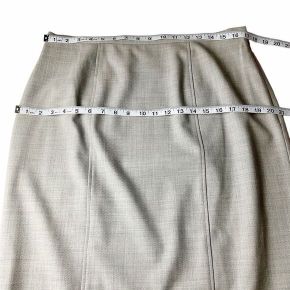Doncaster Skirt Sheath Midi Grey Side Zipper Snap Clasp Closure Lined Women 14 - Picture 4 of 12